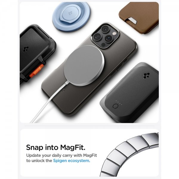 Spigen iPhone 16 Pro Max Skal Thin Fit MagFit Gunmetal