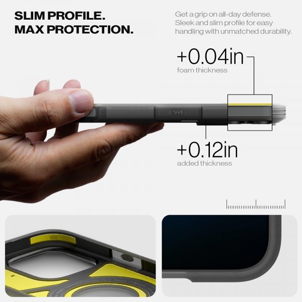 Spigen iPhone 16 Pro Max Skal Tough Armor MagFit Frost Black