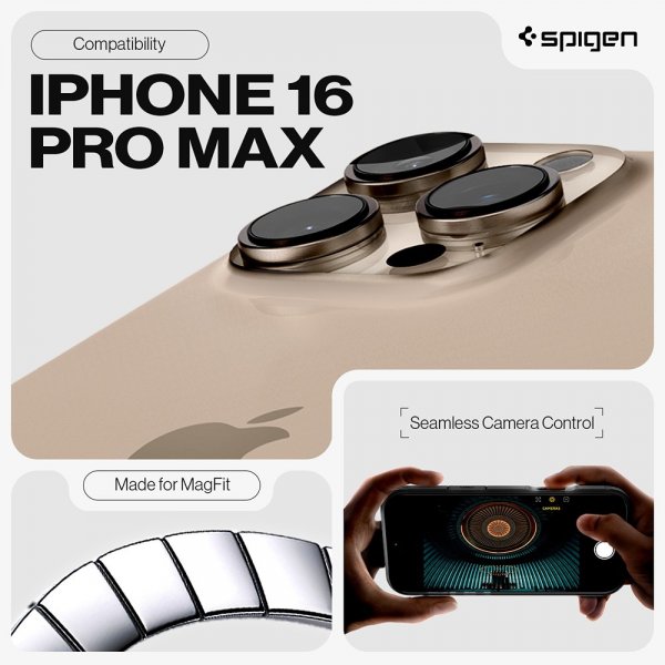 Spigen iPhone 16 Pro Max Skal Tough Armor T MagFit Frost Black