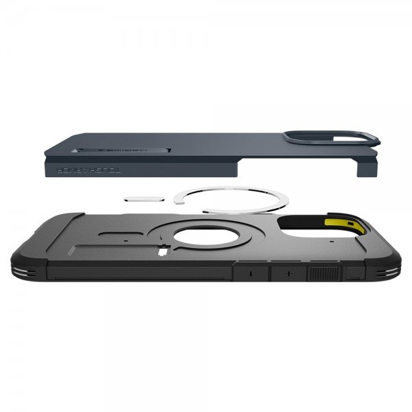 Spigen iPhone 16 Pro Max Skal Tough Armor T MagFit Metal Slate