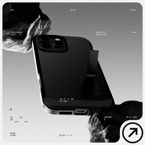 Spigen iPhone 16 Pro Max Skal Tough Armor T MagFit Svart