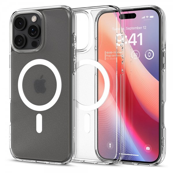 Spigen iPhone 16 Pro Max Skal Ultra Hybrid MagFit Frost Clear