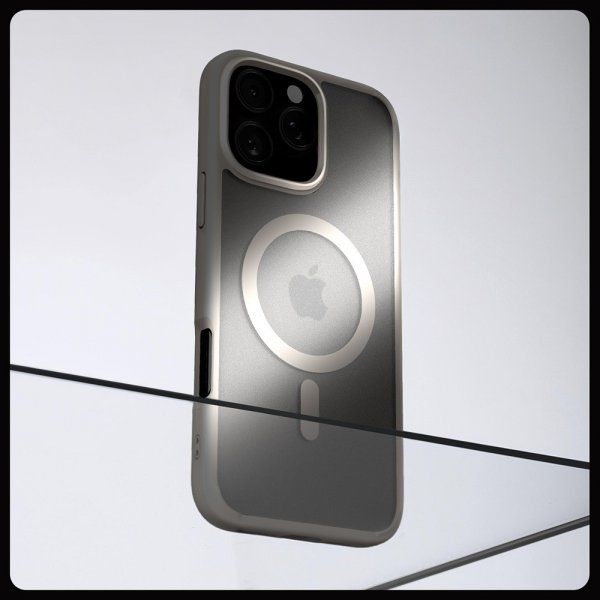 Spigen iPhone 16 Pro Max Skal Ultra Hybrid MagFit Frost Natural Titanium
