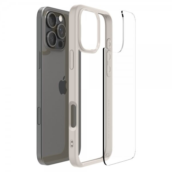 Spigen iPhone 16 Pro Max Skal Ultra Hybrid Natural Titanium