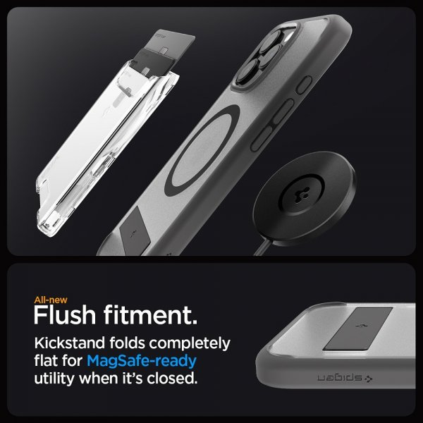 Spigen iPhone 16 Pro Max Skal Ultra Hybrid S MagFit Frost Gray
