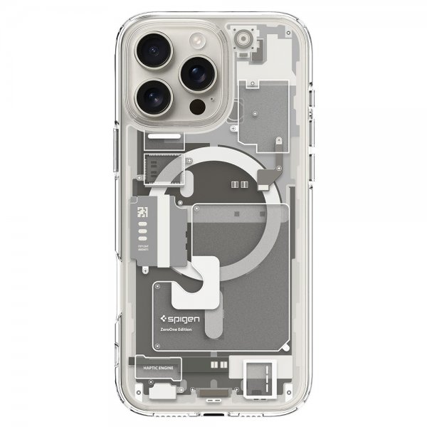 Spigen iPhone 16 Pro Max Skal Ultra Hybrid Zero One MagFit Natural Titanium