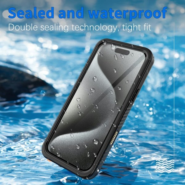 Redpepper iPhone 16 Pro Max Skal Vattentåligt IP68 Svart