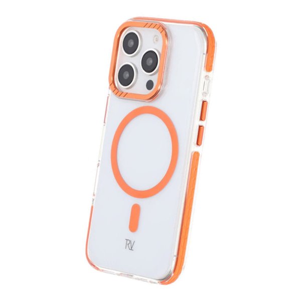 Rvelon iPhone 16 Pro Skal TPU MagSafe Orange