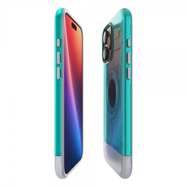 Spigen iPhone 16 Pro Skal Classic C1 MagFit Bondi Blue