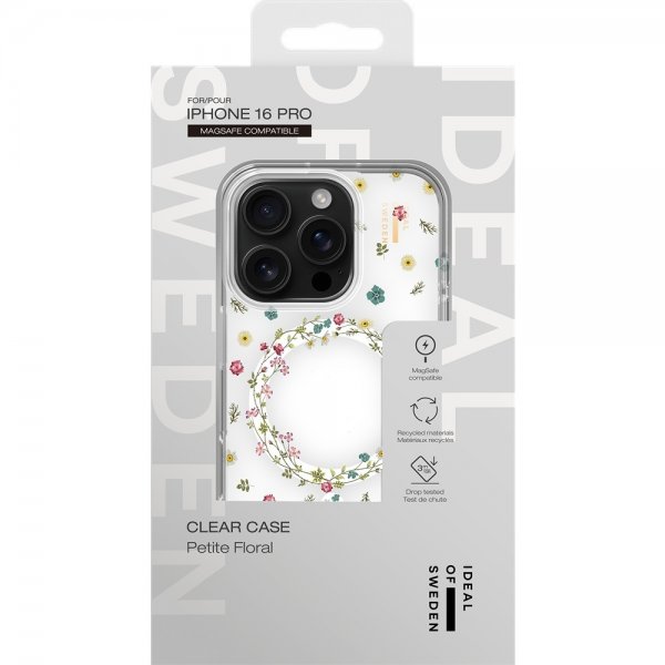 Ideal of Sweden iPhone 16 Pro Skal Clear Case MagSafe Petite Floral