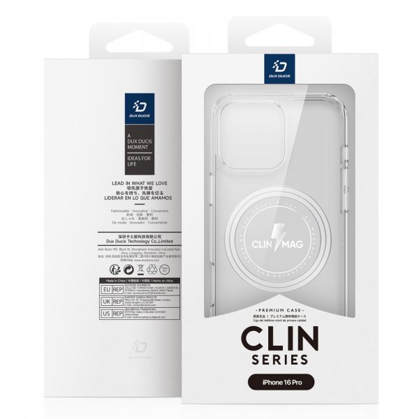 Dux Ducis iPhone 16 Pro Skal Clin Series MagSafe Transparent