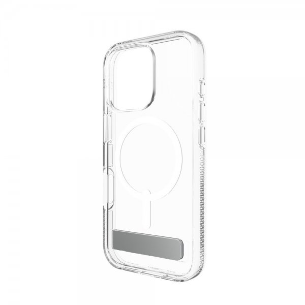 ZAGG iPhone 16 Pro Skal Crystal Palace Snap Kickstand Transparent