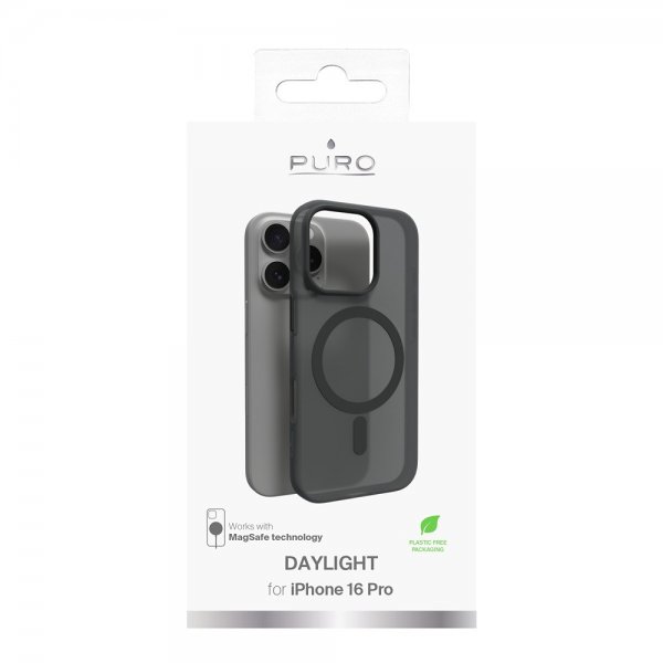 Puro iPhone 16 Pro Skal Daylight MagSafe Svart