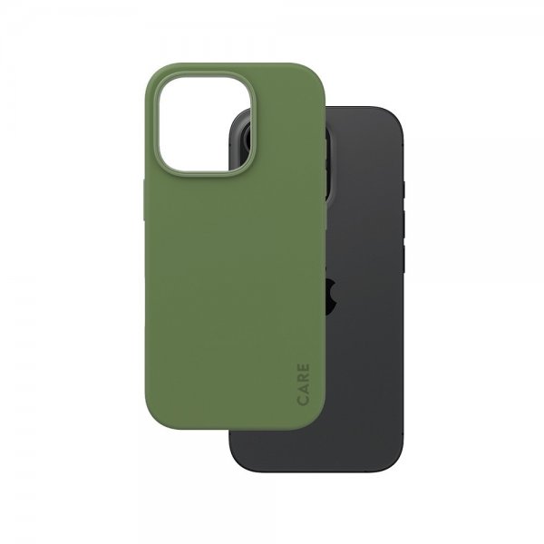 CARE by PanzerGlass iPhone 16 Pro Skal Fashionable MagSafe Grön