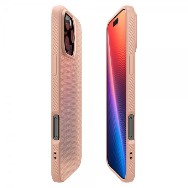 Spigen iPhone 16 Pro Skal Liquid Air Rose Titanium