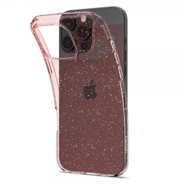 Spigen iPhone 16 Pro Skal Liquid Crystal Glitter Rose Quartz