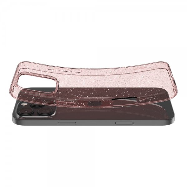 Spigen iPhone 16 Pro Skal Liquid Crystal Glitter Rose Quartz