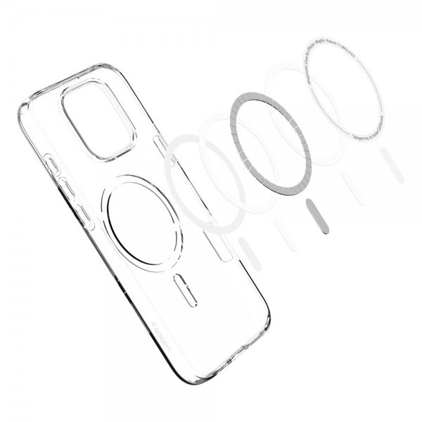 Spigen iPhone 16 Pro Skal Liquid Crystal MagFit Crystal Clear