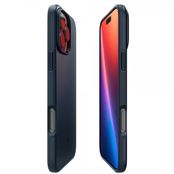 Spigen iPhone 16 Pro Skal Thin Fit MagFit Metal Slate