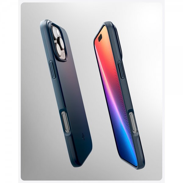 Spigen iPhone 16 Pro Skal Thin Fit MagFit Metal Slate