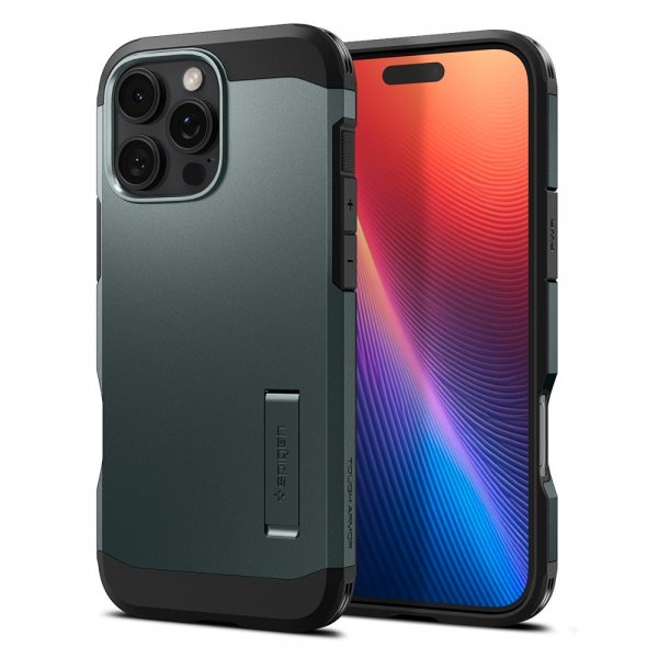 Spigen iPhone 16 Pro Skal Tough Armor MagFit Abyss Green