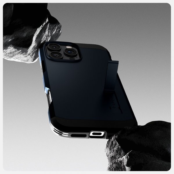 Spigen iPhone 16 Pro Skal Tough Armor MagFit Metal Slate