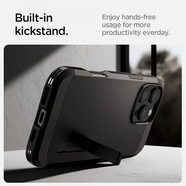 Spigen iPhone 16 Pro Skal Tough Armor MagFit Svart