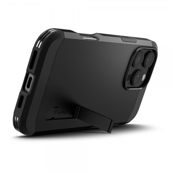 Spigen iPhone 16 Pro Skal Tough Armor MagFit Svart