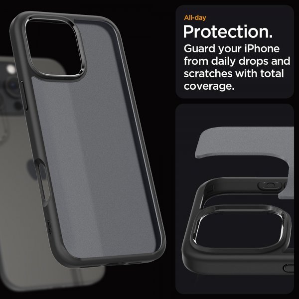 Spigen iPhone 16 Pro Skal Ultra Hybrid Frost Black