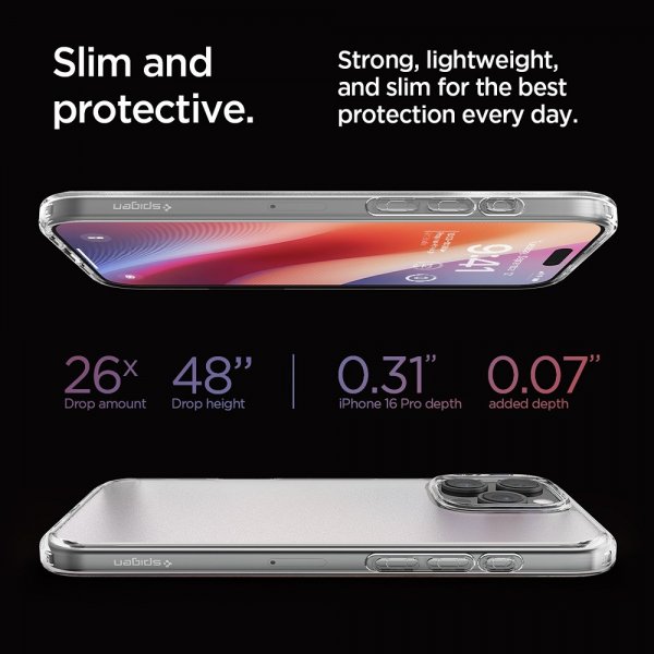 Spigen iPhone 16 Pro Skal Ultra Hybrid Frost Clear