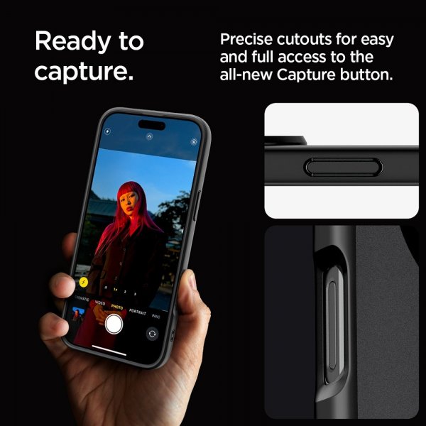 Spigen iPhone 16 Pro Skal Ultra Hybrid MagFit Frost Black