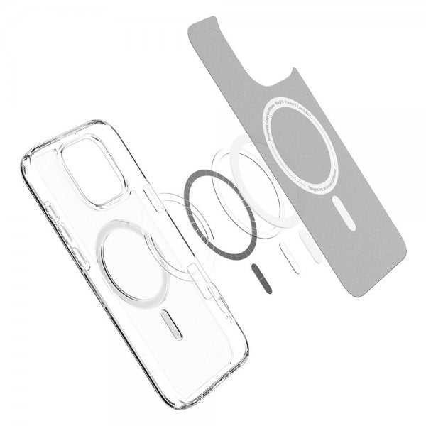Spigen iPhone 16 Pro Skal Ultra Hybrid MagFit Frost Clear