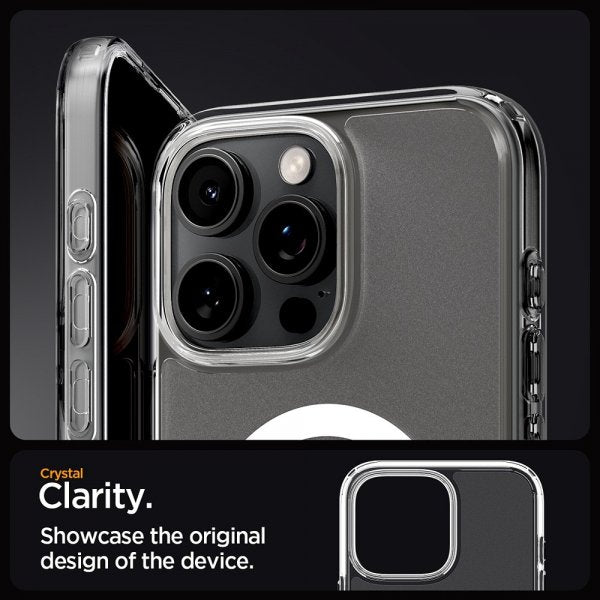 Spigen iPhone 16 Pro Skal Ultra Hybrid MagFit Frost Clear