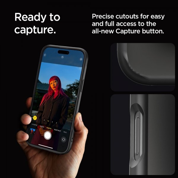 Spigen iPhone 16 Pro Skal Ultra Hybrid Matte Svart