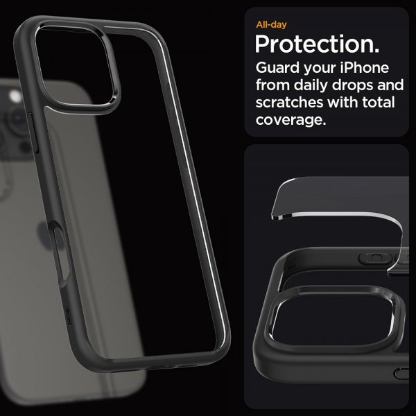Spigen iPhone 16 Pro Skal Ultra Hybrid Matte Svart
