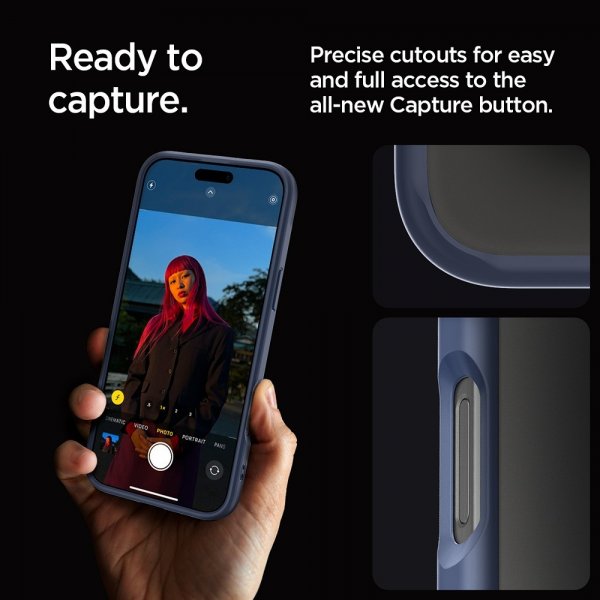 Spigen iPhone 16 Pro Skal Ultra Hybrid Navy Blue