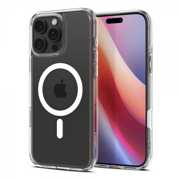 Spigen iPhone 16 Pro Skal Ultra Hybrid T MagFit Clear White
