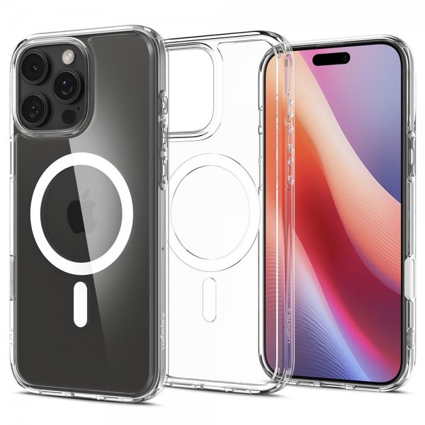 Spigen iPhone 16 Pro Skal Ultra Hybrid T MagFit Clear White