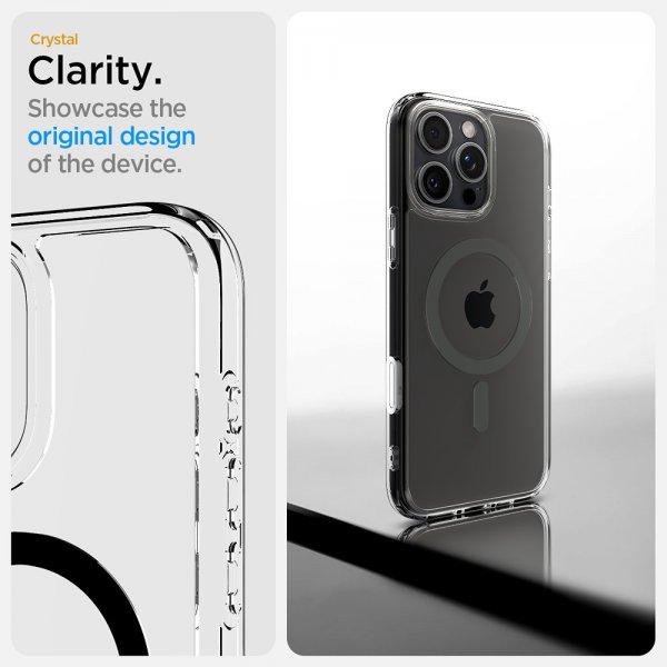 Spigen iPhone 16 Pro Skal Ultra Hybrid T MagFit Graphite