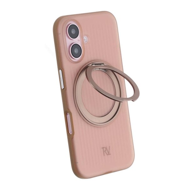 Rvelon iPhone 16 Skal Roterbart MagSafe Stativ Brun