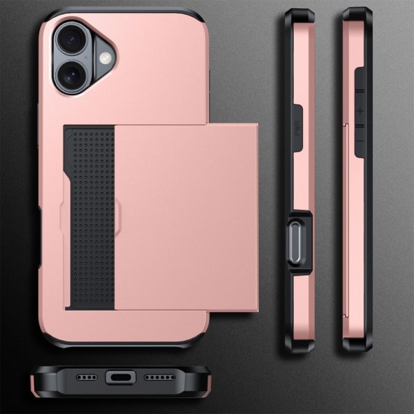 iPhone 16 Skal Card Slide Svart