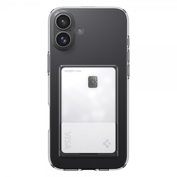 Spigen iPhone 16 Skal Crystal Slot Crystal Clear
