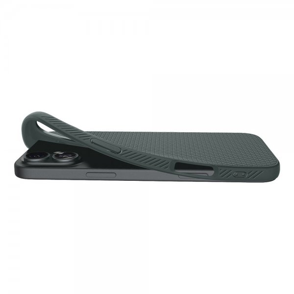 Spigen iPhone 16 Skal Liquid Air Abyss Green