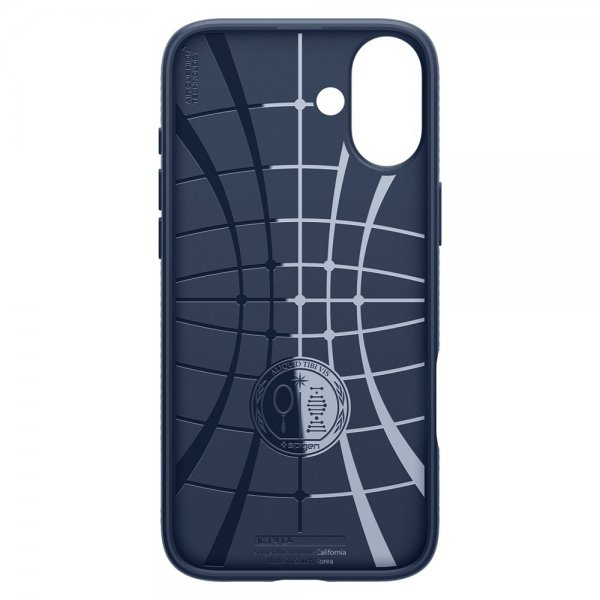 Spigen iPhone 16 Skal Liquid Air Navy Blue