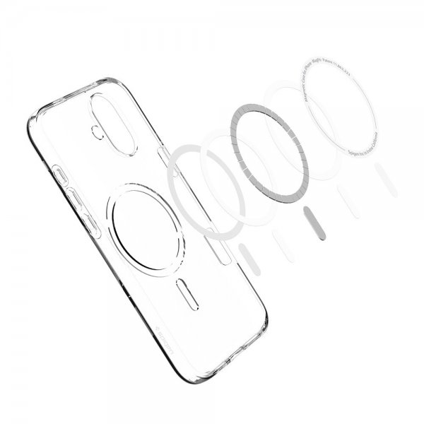 Spigen iPhone 16 Skal Liquid Crystal MagFit Crystal Clear