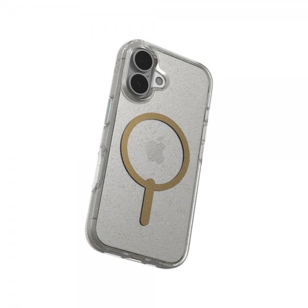 ZAGG iPhone 16 Skal Milan Snap Gold Glitter