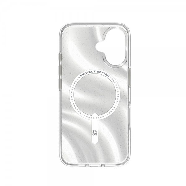ZAGG iPhone 16 Skal Milan Snap Swirl Glitter