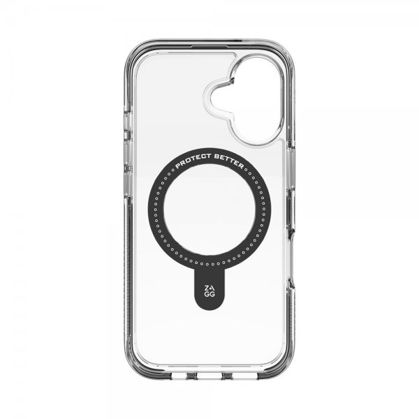 ZAGG iPhone 16 Skal Santa Cruz Snap Ring Stand Svart