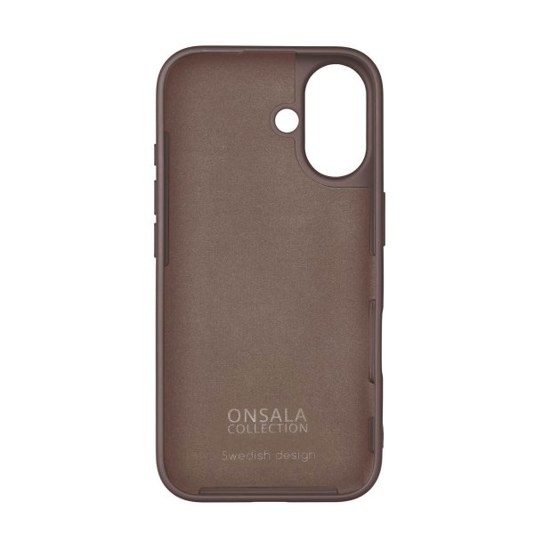 Onsala iPhone 16 Skal Silikonkänsla Chocolate