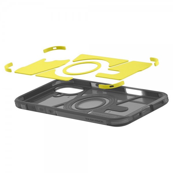 Spigen iPhone 16 Skal Tough Armor MagFit Frost Black